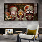 Lord Jagannath, Balabhadra, & Subhadra Glass Finish Horizontal Wall Art