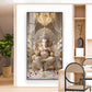Jai Ganesh Deva Glass Finish Vertical Wall Art