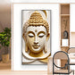 Divine Peace Buddha Glass Finish Vertical Wall Art