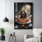 Lord Mahakal Glass Finish Vertical Wall Art