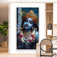 Shri Banke Bihari Glass Finish Vertical Wall Art