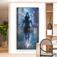 God Bholenath Glass Finish Vertical Wall Art