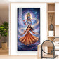 Meera Bai With Krishna Ji Glass Finish Vertical Wall Art