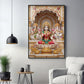 Religious Maa Laxmi Glass Finish Vertical Wall Art