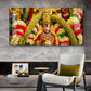 Goddess Meenakshi Amman Glass Finish Horizontal Wall Art