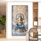 Shri Ganesh Ji Glass Finish Vertical Wall Art
