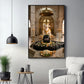 Hindu God Shiva Lingam Glass Finish Vertical Wall Art