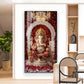 Divine Shree Ganesh Glass Finish Vertical Wall Art