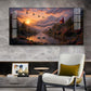 Vibrant Sunrise Glass Finish Horizontal Wall Art
