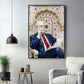 Dr. B.R. Ambedkar Glass Finish Vertical Wall Art