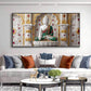 Buddha In Dhyan Mudra Glass Finish Horizontal Wall Art
