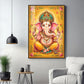 Shree Ganesh Bhagwan Glass Finish Vertical Wall Art