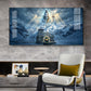Mahadev In Kedarnath Glass Finish Horizontal Wall Art