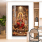 Durga Maa Glass Finish Vertical Wall Art