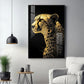 Leopard Glass Finish Vertical Wall Art