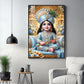 Lord Bal Gopal Glass Finish Vertical Wall Art