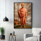 Hindu Monk Swami Vivekananda Glass Finish Vertical Wall Art