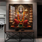 Pavan Putra Hanuman Ji Glass Finish Square Wall Art