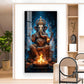 Divine Shree Ganesh Ji Glass Finish Vertical Wall Art