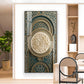 Islamic Calligraphy Glass Finish Vertical Wall Art