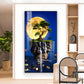 Dreamy Waterfall Escape Glass Finish Vertical Wall Art