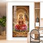 Goddess Mahalakshmi Glass Finish Vertical Wall Art