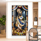 God Shreenath Ji Glass Finish Vertical Wall Art