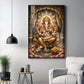 Jai Ganapathi Deva Glass Finish Vertical Wall Art