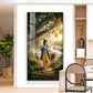 Lord Krishna Ji Glass Finish Vertical Wall Art