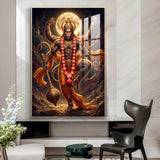 Divine Lord Hanuman Ji Glass Finish Vertical Wall Art