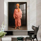 Swami Vivekananda Glass Finish Vertical Wall Art