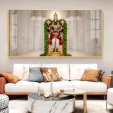 Lord Venkateswara Glass Finish Horizontal Wall Art