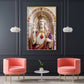 Christ The King Glass Finish Vertical Wall Art