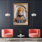 Khatushyam Baba Glass Finish Vertical Wall Art