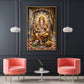 Jai Ganapathi Deva Glass Finish Vertical Wall Art