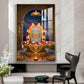 Lord Shiva Lingam Glass Finish Vertical Wall Art
