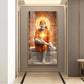 Sai Baba's Grace Glass Finish Vertical Wall Art