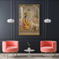 Krishna Sudama Glass Finish Vertical Wall Art