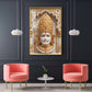 Divine Shyam Baba Glass Finish Vertical Wall Art