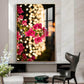 Pink Bougainvillea Flowers Glass Finish Vertical Wall Art