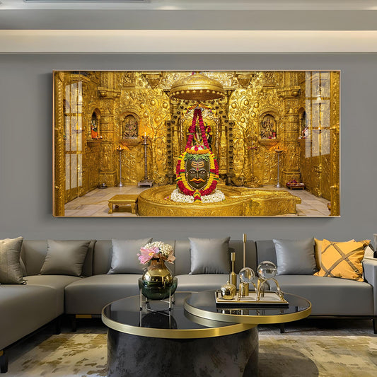 Somnath Temple Glass Finish Horizontal Wall Art