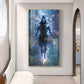 God Bholenath Glass Finish Vertical Wall Art