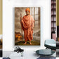 Hindu Monk Swami Vivekananda Glass Finish Vertical Wall Art
