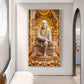 Om Sai Ram Glass Finish Vertical Wall Art