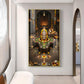 Divine Trimbakeshwar Jyotirlinga Glass Finish Vertical Wall Art