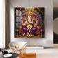 Shree Ganesha ji Glass Finish Square Wall Art