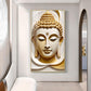 Divine Peace Buddha Glass Finish Vertical Wall Art