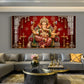 Hindu Devotional Ganpati Bappa Glass Finish Horizontal Wall Art
