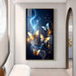 Cosmic Butterflies Glass Finish Vertical Wall Art