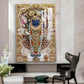 Shrinathji Maharaj Glass Finish Vertical Wall Art